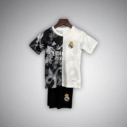 Real Madrid "Yin and Yang" Premium Kids Size Kit from FootballPrestige.com - Premium Football Kits