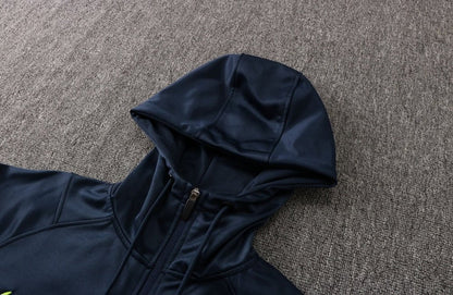 Tottenham Dark Blue Premium Tracksuit from FootballPrestige.com - Premium Football Kits