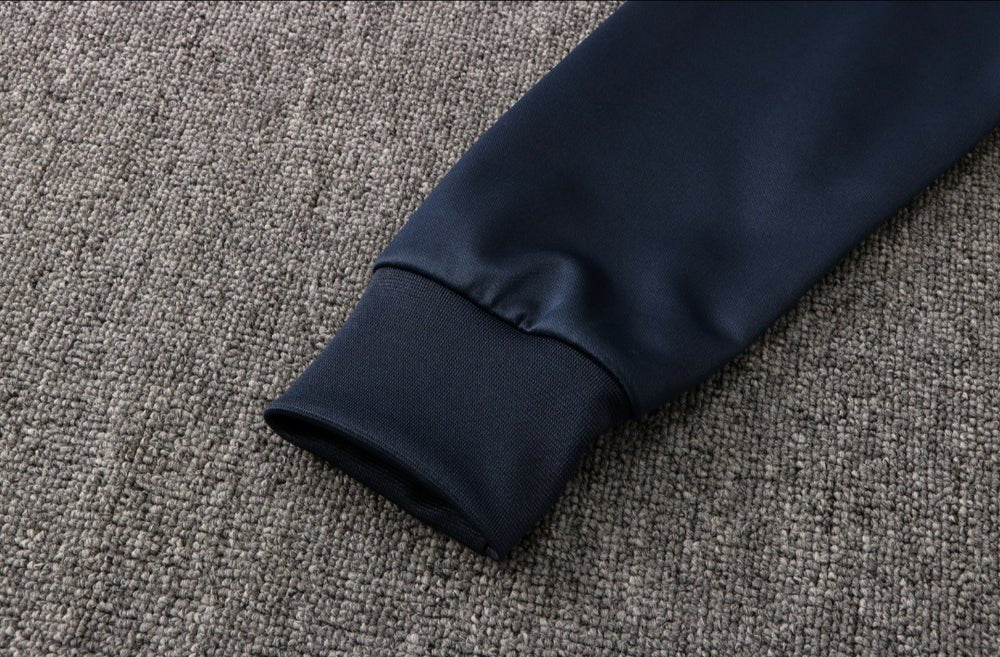 Tottenham Dark Blue Premium Tracksuit from FootballPrestige.com - Premium Football Kits
